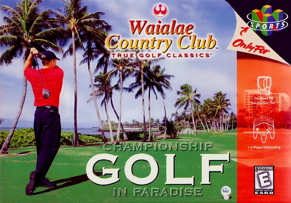 Front boxart of the game Waialae Country Club - True Golf Classics (United States) on Nintendo 64