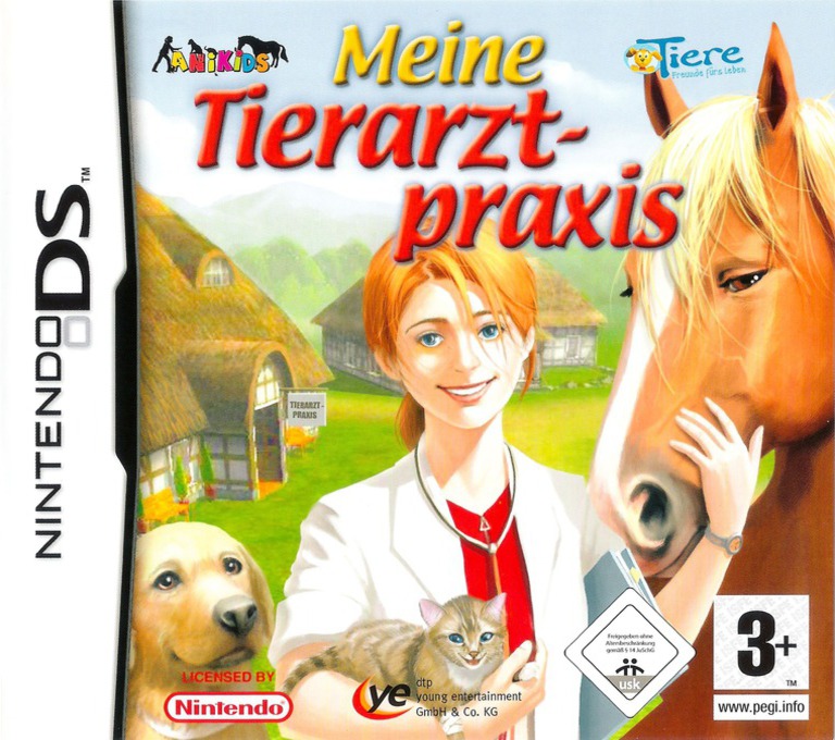 Front boxart of the game Meine Tierarztpraxis (Germany) on Nintendo DS