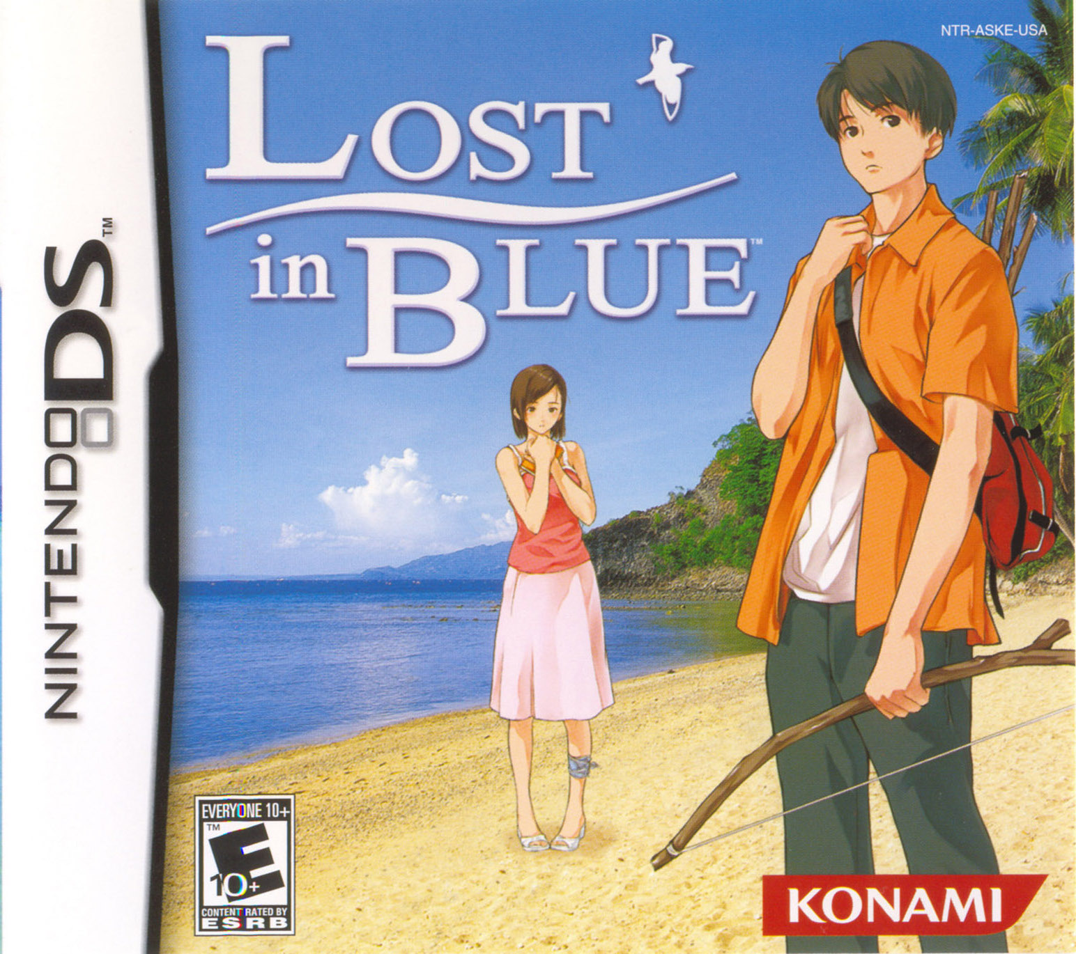 Front boxart of the game Lost in Blue (United States) on Nintendo DS