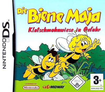 Front boxart of the game Biene Maja, Die - Klatschmohnwiese in Gefahr (Germany) on Nintendo DS
