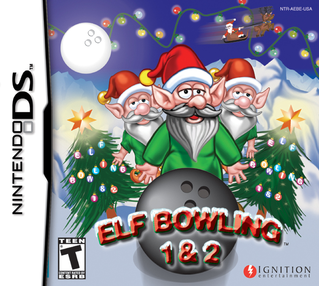 Front boxart of the game Elf Bowling 1 & 2 (United States) on Nintendo DS