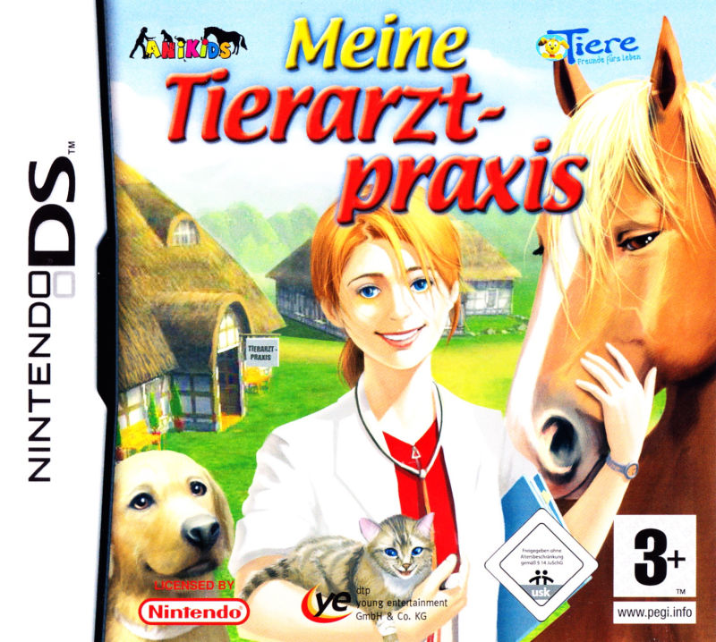 Front boxart of the game Paws & Claws - Pet Vet (Germany) on Nintendo DS