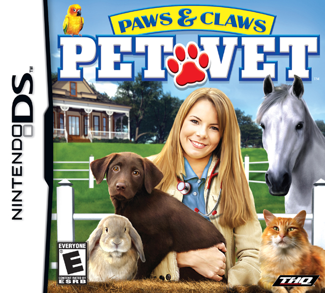 Front boxart of the game Paws & Claws - Pet Vet (United States) on Nintendo DS