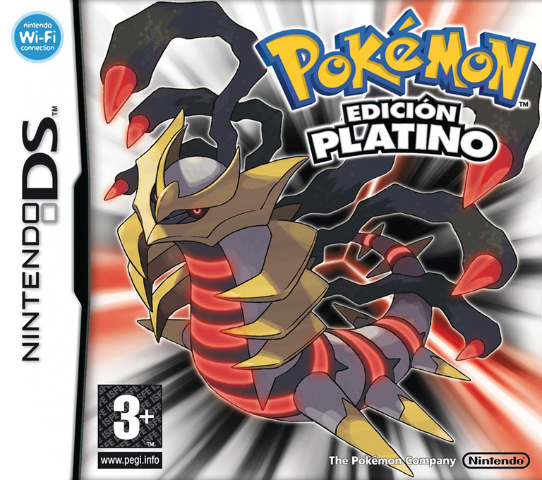Front boxart of the game Pokemon - Edicion Platino (Spain) on Nintendo DS