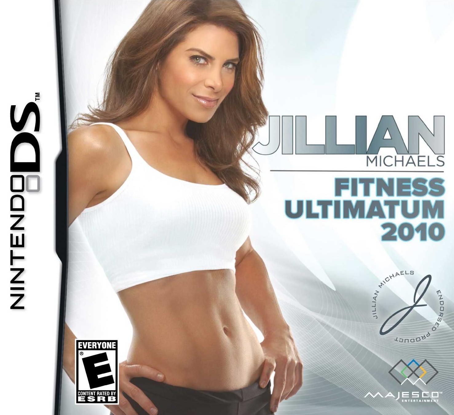 Front boxart of the game Jillian Michaels Fitness Ultimatum 2010 (United States) on Nintendo DS