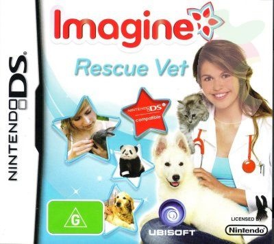 Front boxart of the game Imagine - Rescue Vet (Europe) on Nintendo DS