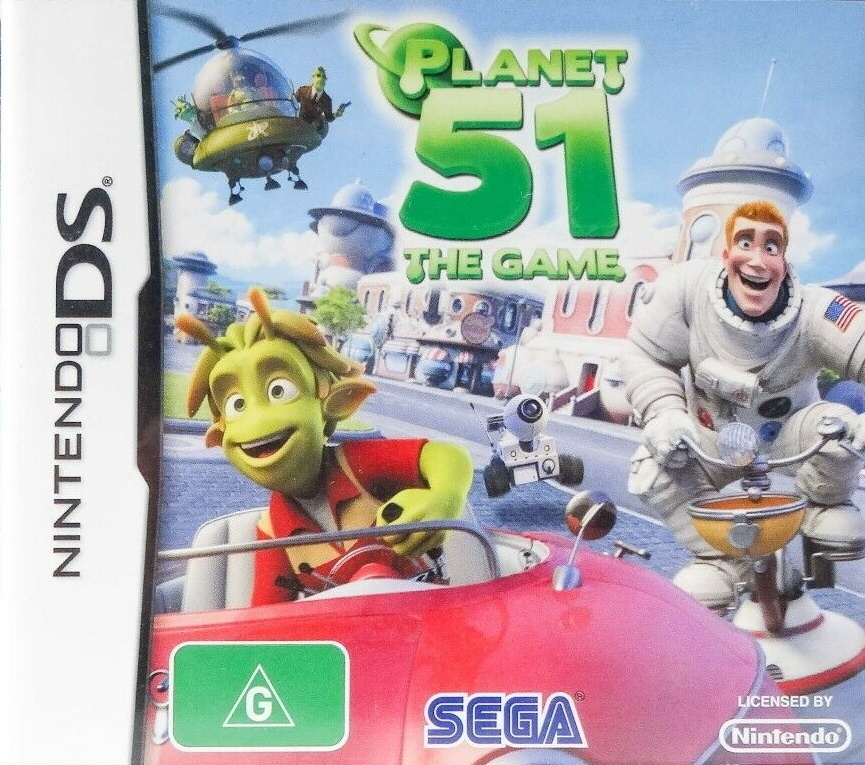 Front boxart of the game Planet 51 The Game (Australia) on Nintendo DS