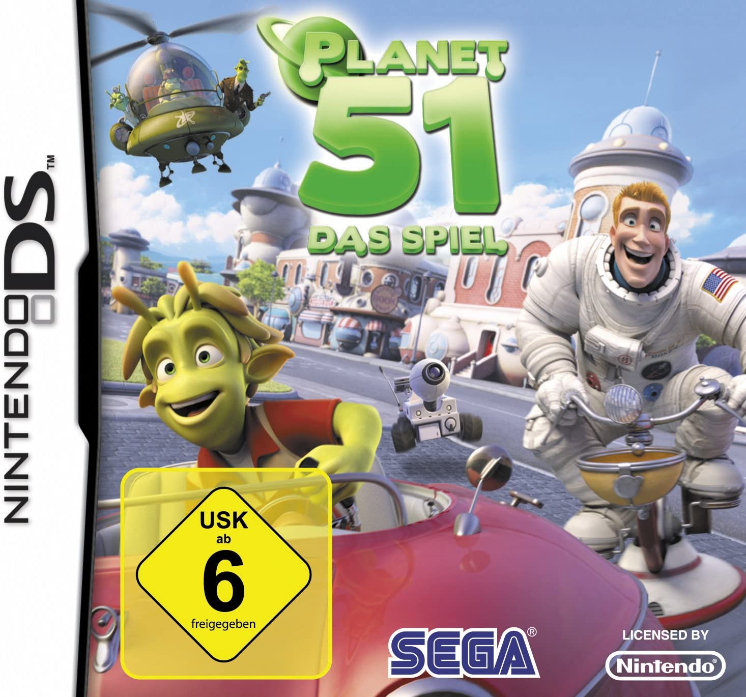 Front boxart of the game Planet 51 The Game (Germany) on Nintendo DS