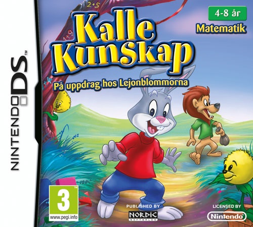 Front boxart of the game Kalle Kunskap - Lek & Lär - 4-7 år (Europe) on Nintendo DS