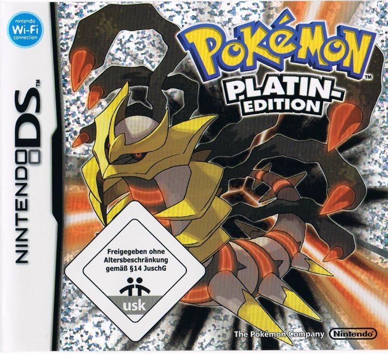 Front boxart of the game Pokemon Platinum Version (Germany) on Nintendo DS