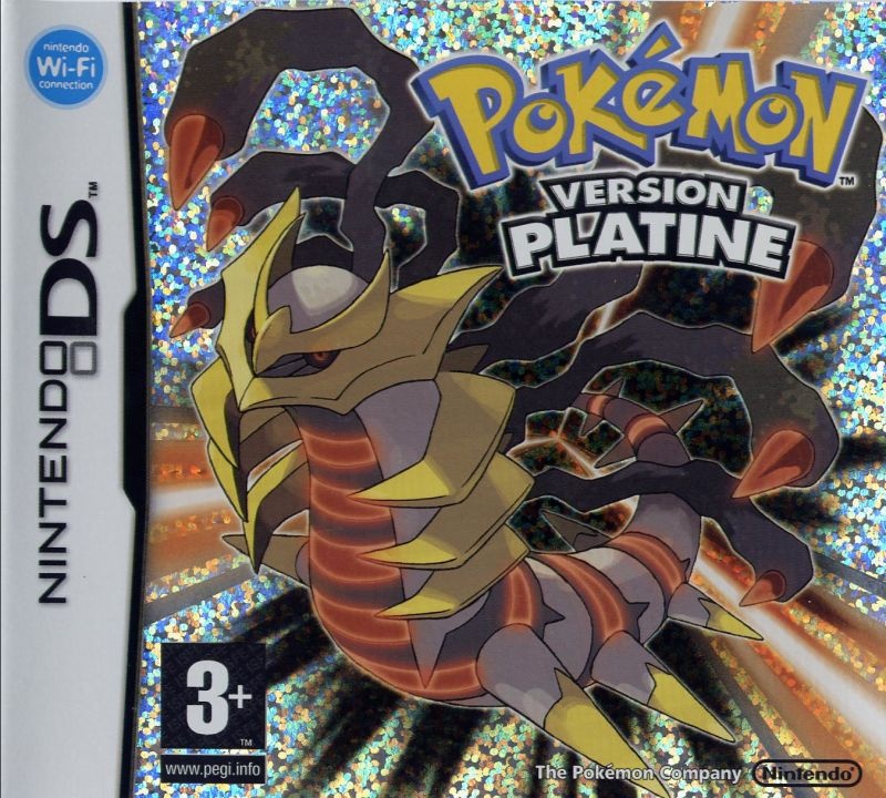Front boxart of the game Pokemon Platinum Version (France) on Nintendo DS