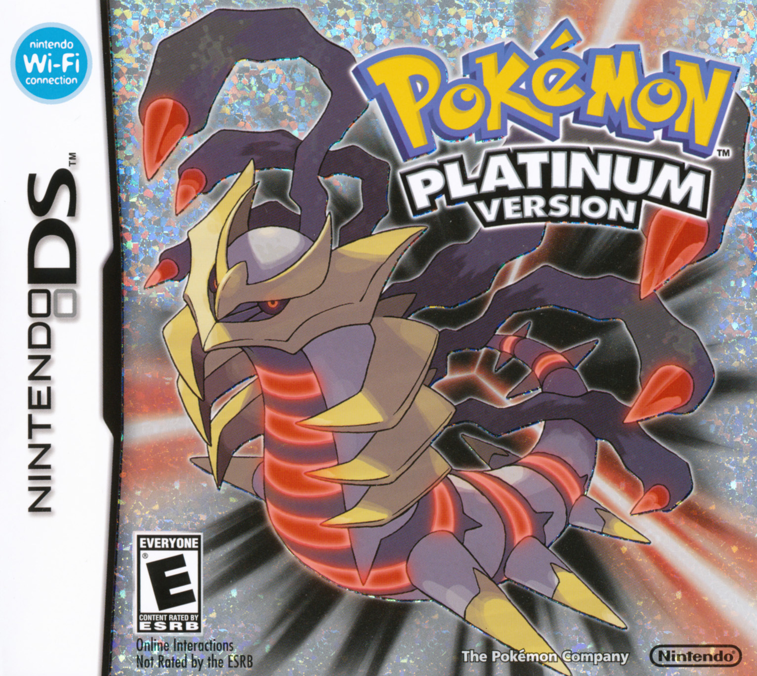 Front boxart of the game Pokemon Platinum Version (United States) on Nintendo DS