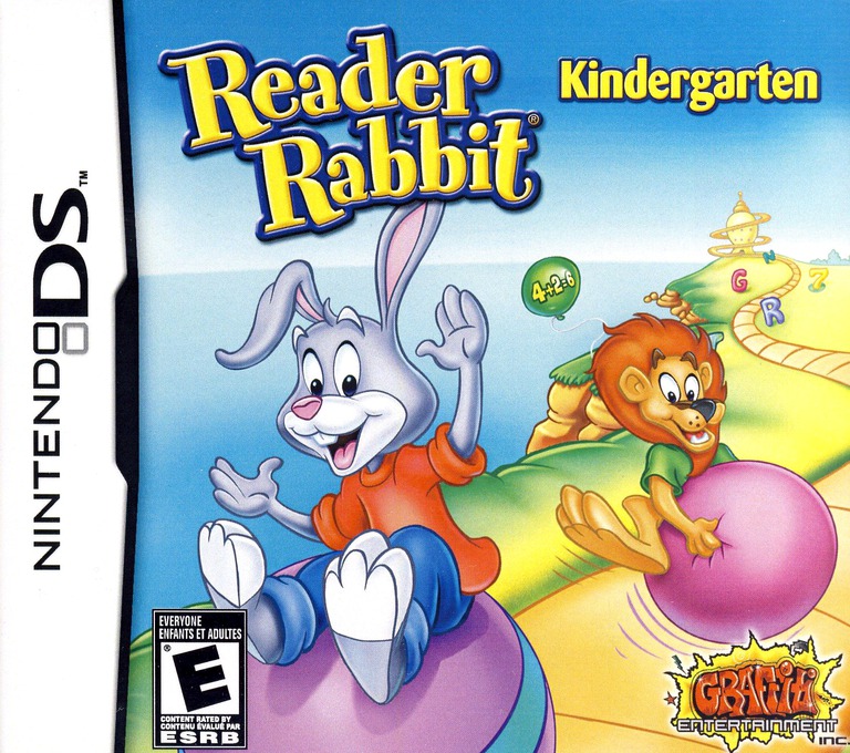 Front boxart of the game Reader Rabbit - Kindergarten (United States) on Nintendo DS