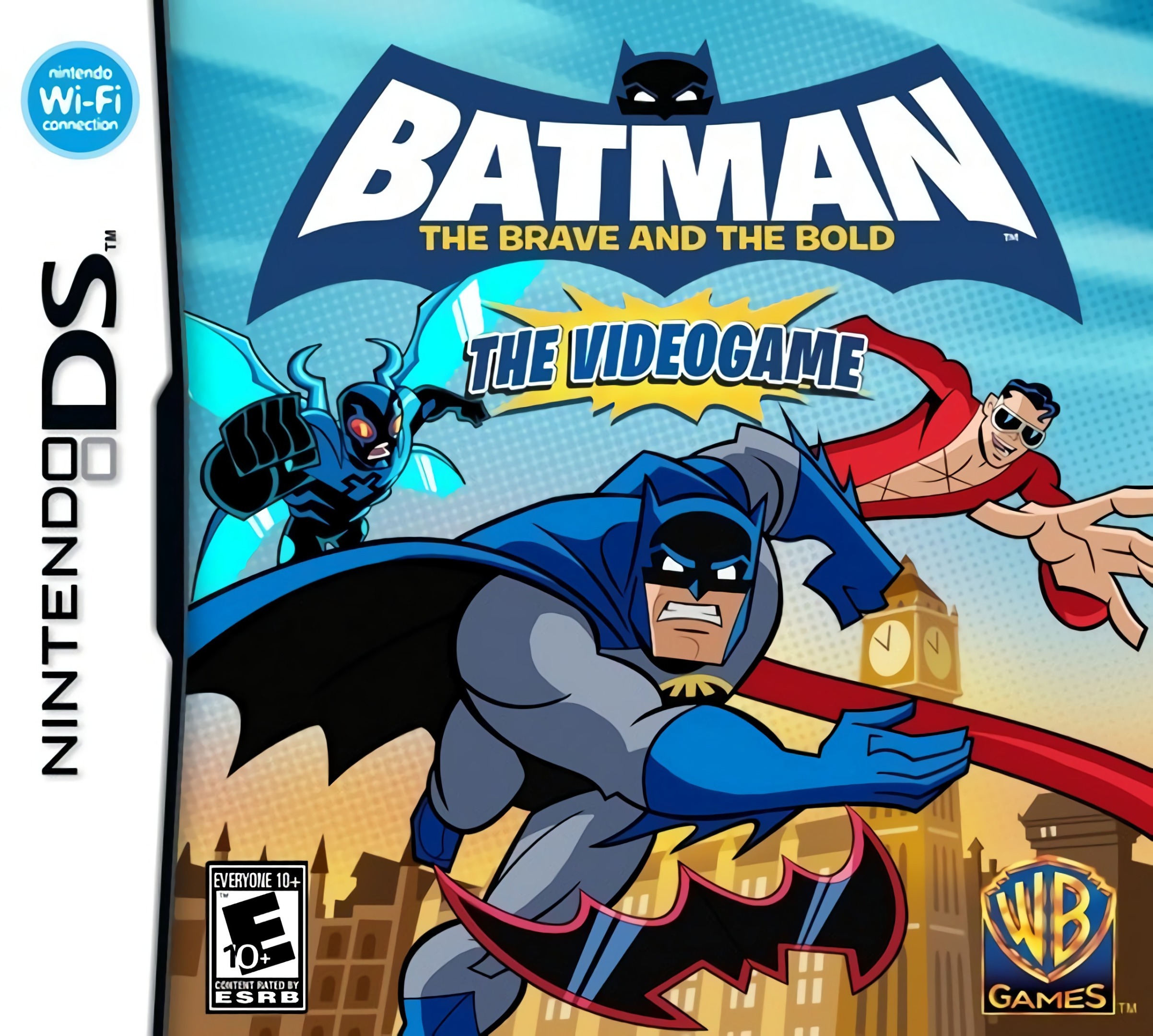 Front boxart of the game Batman - The Brave and the Bold - The Videogame (United States) on Nintendo DS