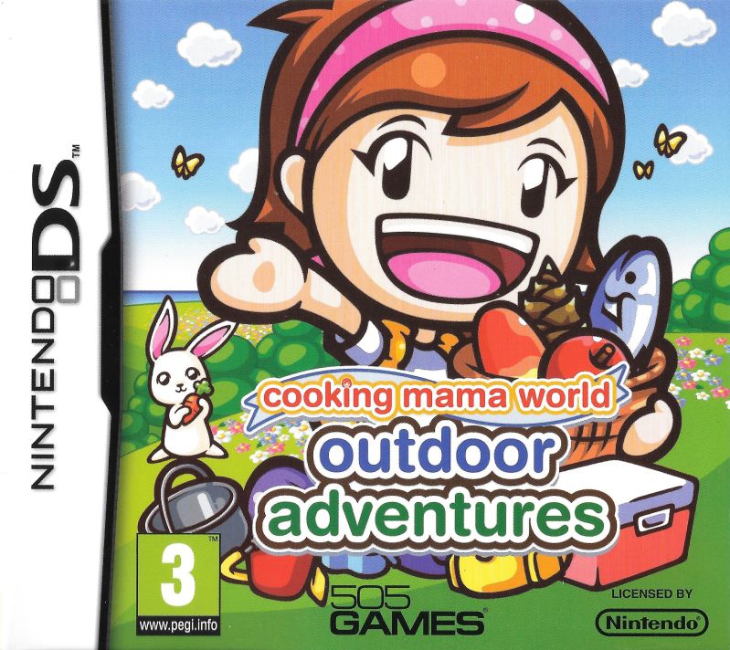 Front boxart of the game Camping Mama - Outdoor Adventures (Europe) on Nintendo DS