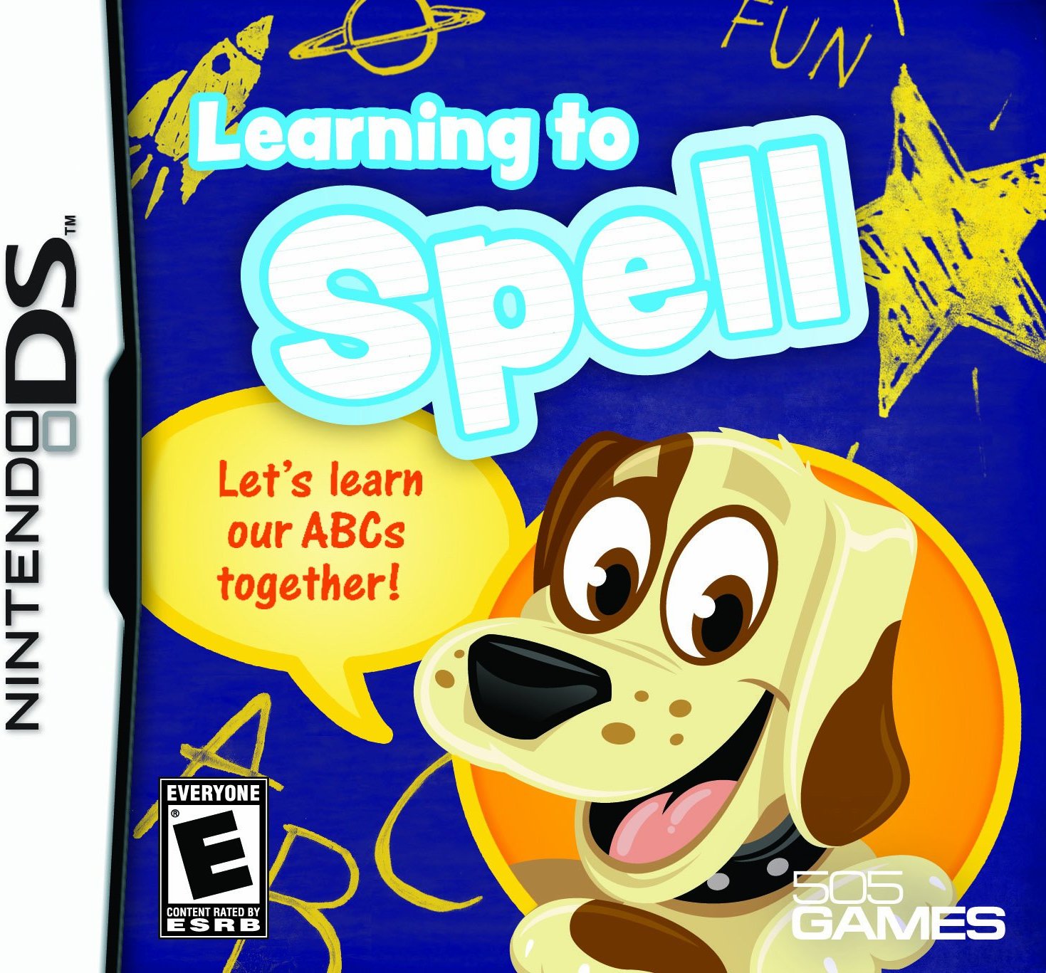 Front boxart of the game Learning To Spell (United States) on Nintendo DS