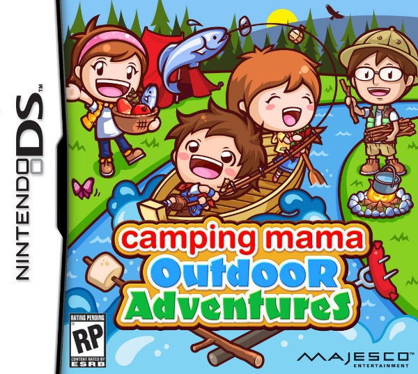 Front boxart of the game Cooking Mama World - Outdoor Adventures (United States) on Nintendo DS