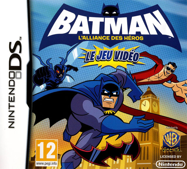 Front boxart of the game Batman - L'Alliance des Héros le Jeu Vidéo (France) on Nintendo DS