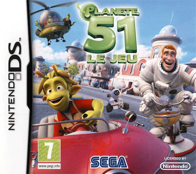 Front boxart of the game Planète 51 (France) on Nintendo DS