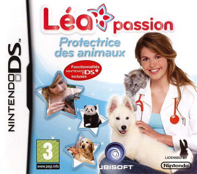 Front boxart of the game Léa Passion Protectrice des Animaux (France) on Nintendo DS