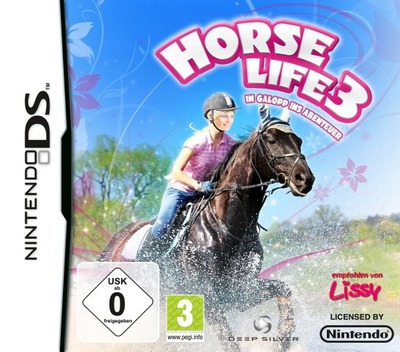 Front boxart of the game Horse Life 3 - Im Galopp ins Abenteuer (Germany) on Nintendo DS