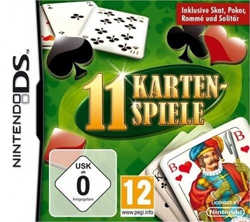 Front boxart of the game 11 Karten-Spiele (Europe) on Nintendo DS