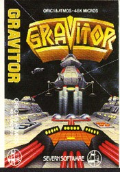 Front boxart of the game Gravitor on Tangerine Computer Systems Oric