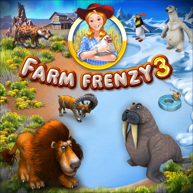 Front boxart of the game Farm Frenzy 3 (United States) on Sony PSP
