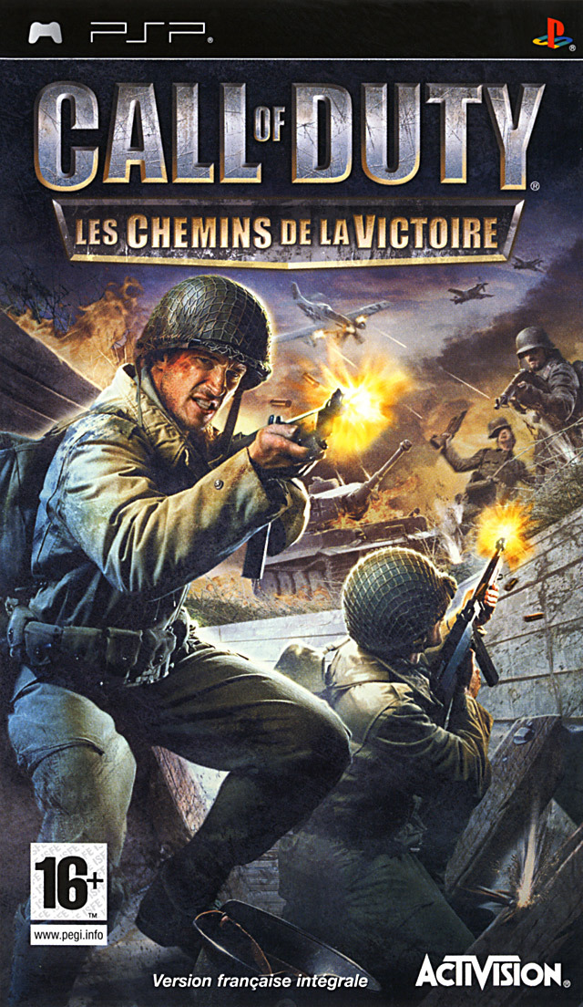Front boxart of the game Call of Duty - Les Chemins de la Victoire (France) on Sony PSP