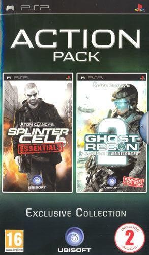 Front boxart of the game Action Pack - Tom Clancy's Splinter Cell - Essentials + Tom Clancy's Ghost Recon - Advanced Warfighter 2 (Italy) on Sony PSP