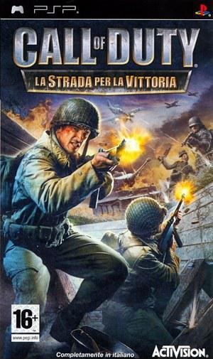 Front boxart of the game Call of Duty - La Strada per la Vittoria (Italy) on Sony PSP