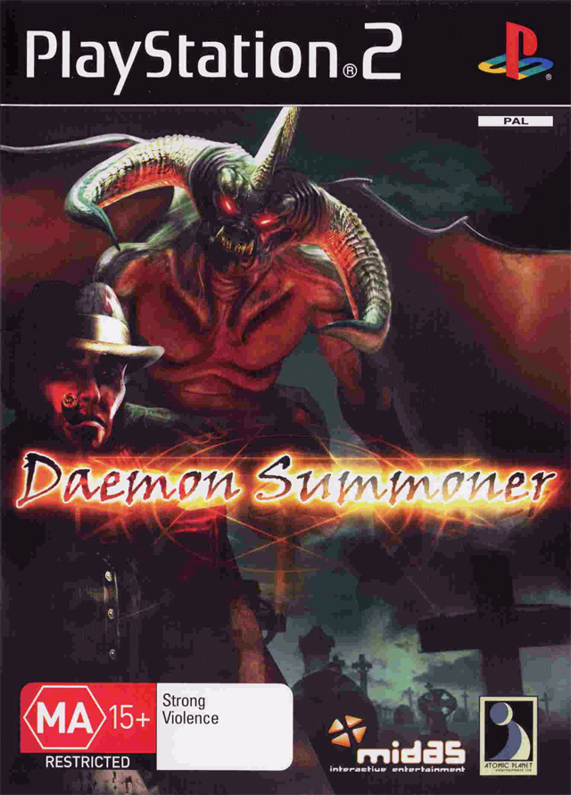Front boxart of the game Daemon Summoner (Australia) on Sony Playstation 2