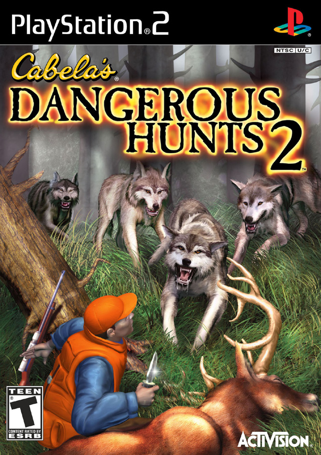 Front boxart of the game Cabela's Dangerous Hunts 2 (United States) on Sony Playstation 2