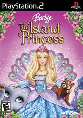 Front boxart of the game Barbie as The Island Princess (United States) on Sony Playstation 2