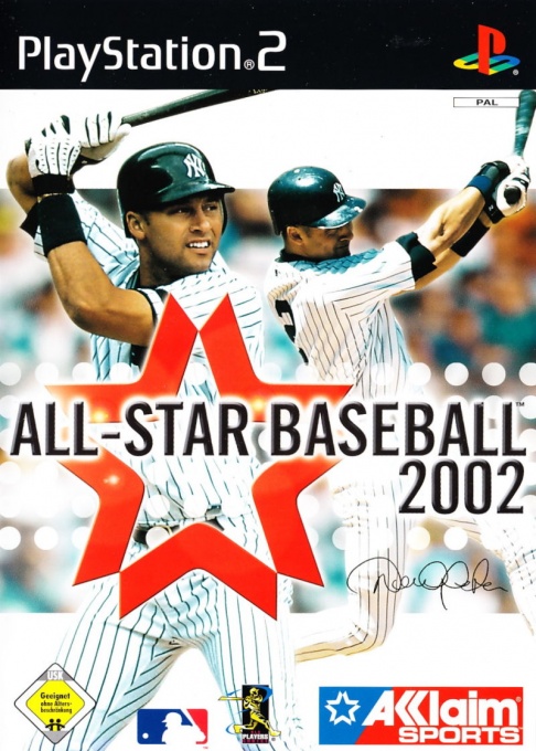 Front boxart of the game All-Star Baseball 2002 (Germany) on Sony Playstation 2
