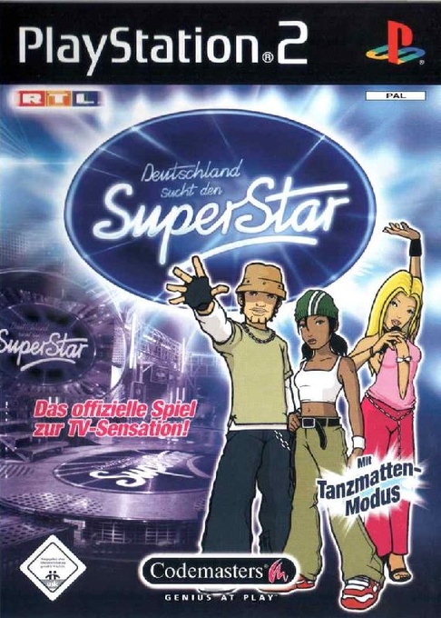 Front boxart of the game Pop Idol (Germany) on Sony Playstation 2