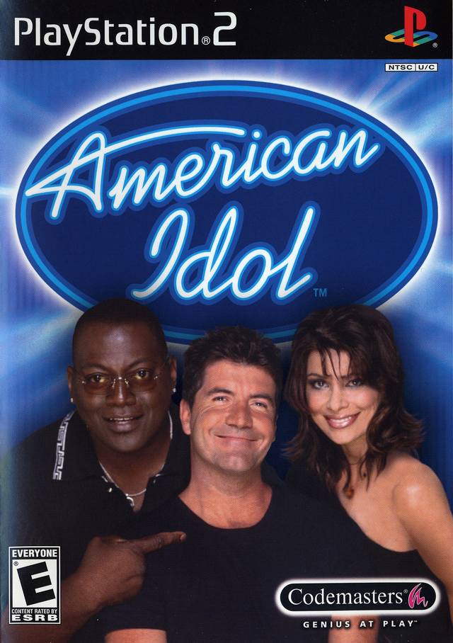 Front boxart of the game American Idol (United States) on Sony Playstation 2
