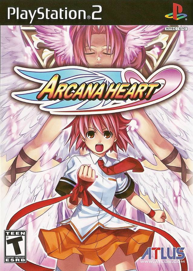 Front boxart of the game Arcana Heart (United States) on Sony Playstation 2