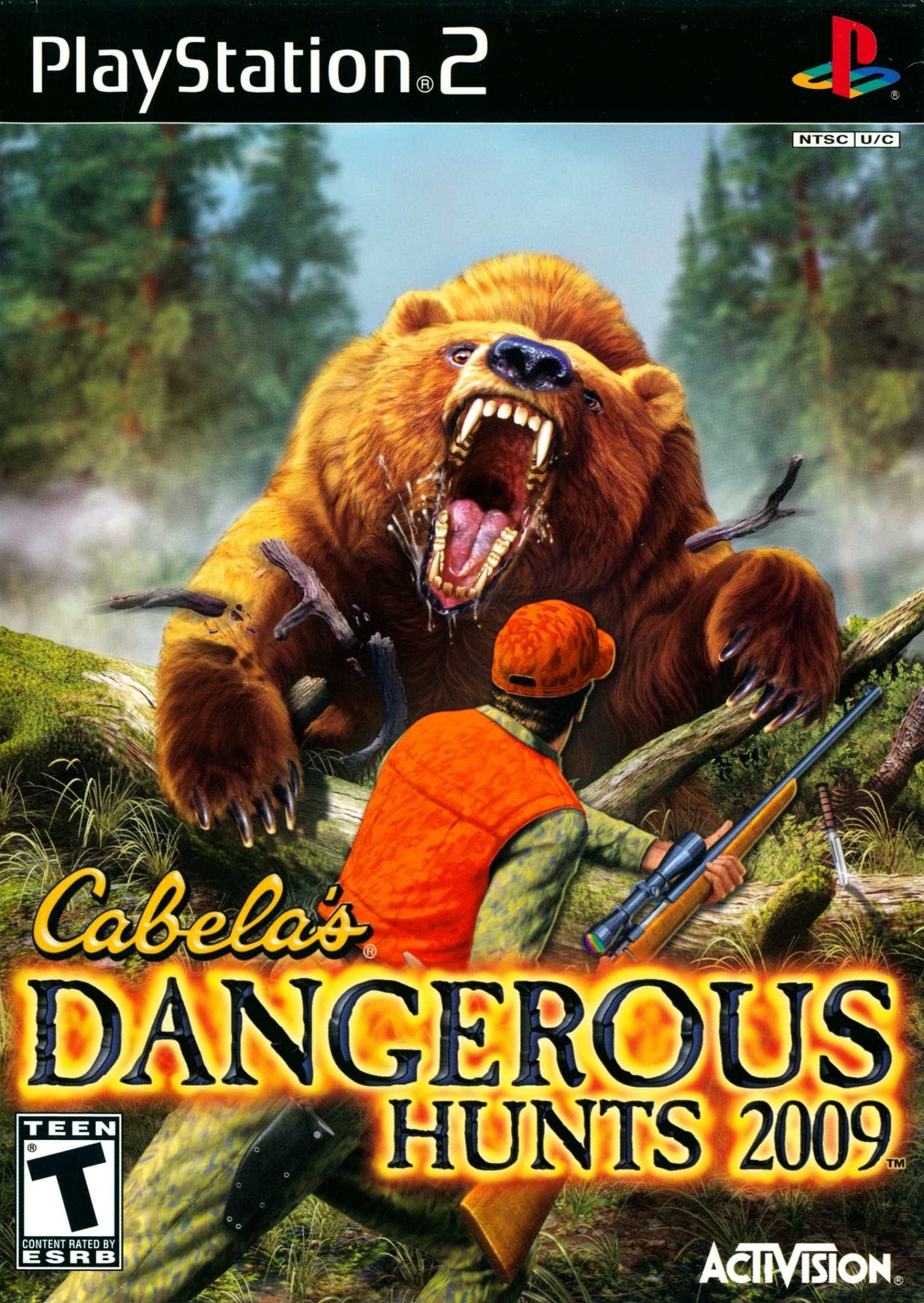 Front boxart of the game Cabela's Dangerous Hunts 2009 (United States) on Sony Playstation 2