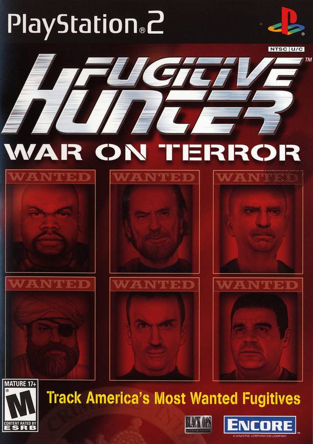 Front boxart of the game Fugitive Hunter - War on Terror (United States) on Sony Playstation 2