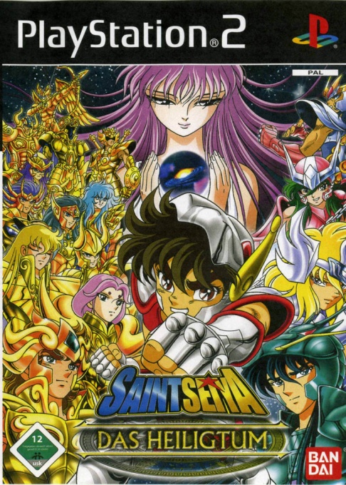 Front boxart of the game Saint Seiya - Das Heiligtum (Germany) on Sony Playstation 2