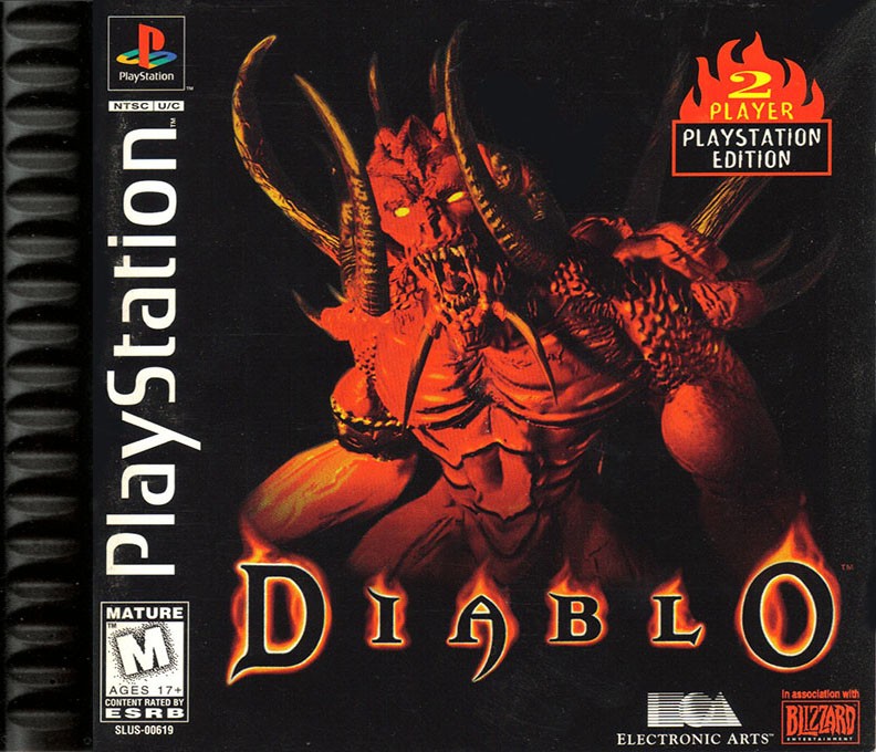 Front boxart of the game Diablo (United States) on Sony Playstation