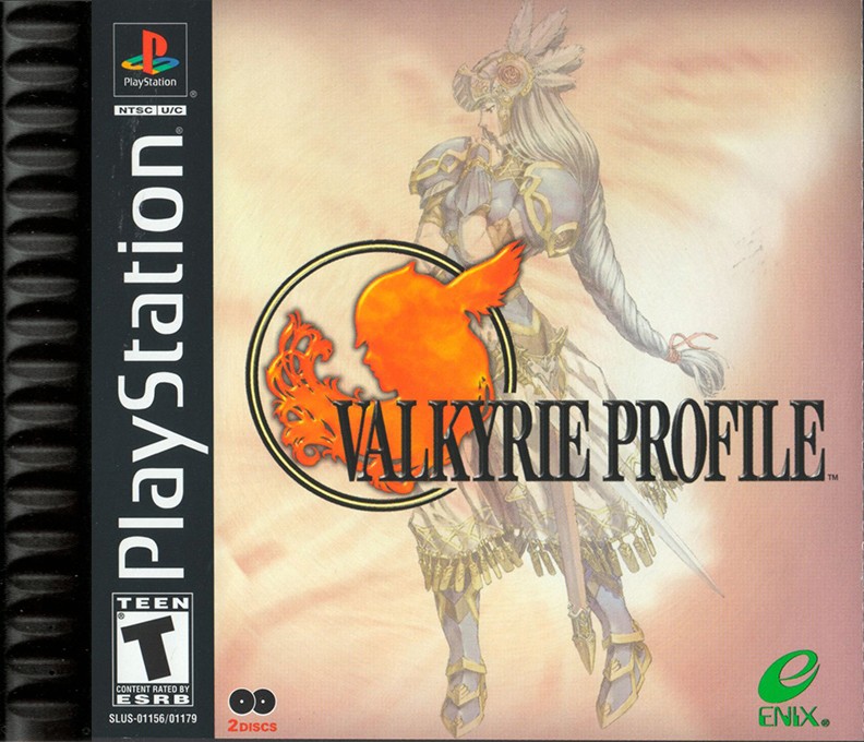 Front boxart of the game Valkyrie Profile (United States) on Sony Playstation