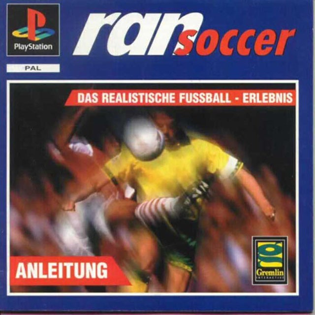 Front boxart of the game Actua Soccer (Germany) on Sony Playstation