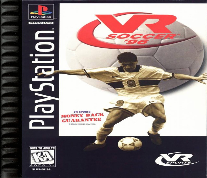Front boxart of the game Actua Soccer (United States) on Sony Playstation