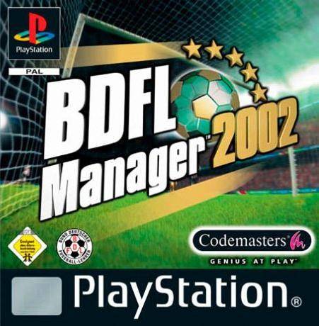 Front boxart of the game BDFL Manager 2002 (Europe) on Sony Playstation