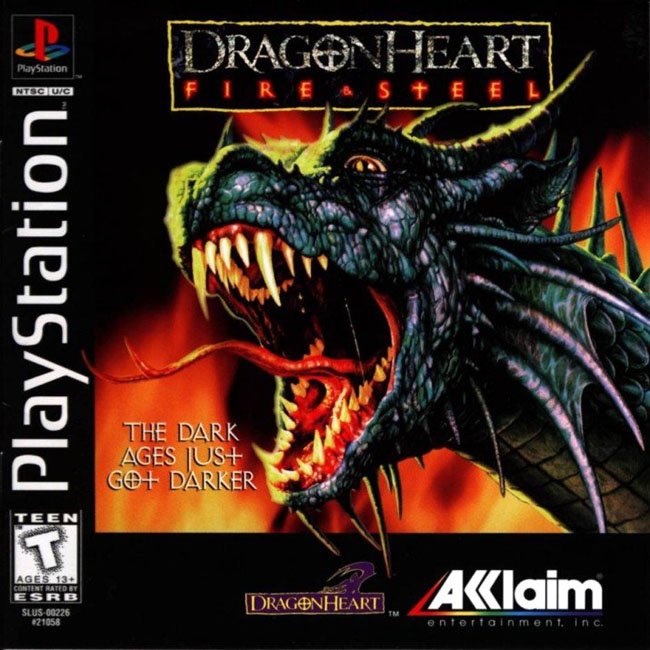 Front boxart of the game DragonHeart - Fire & Steel (United States) on Sony Playstation