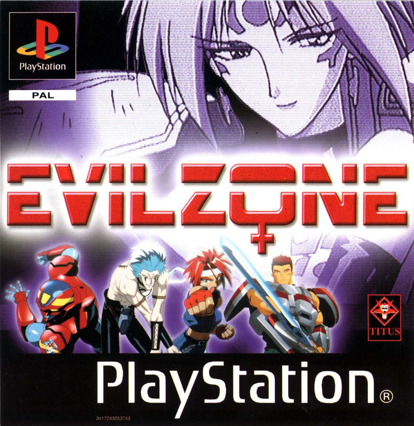 Front boxart of the game Evil Zone (Europe) on Sony Playstation