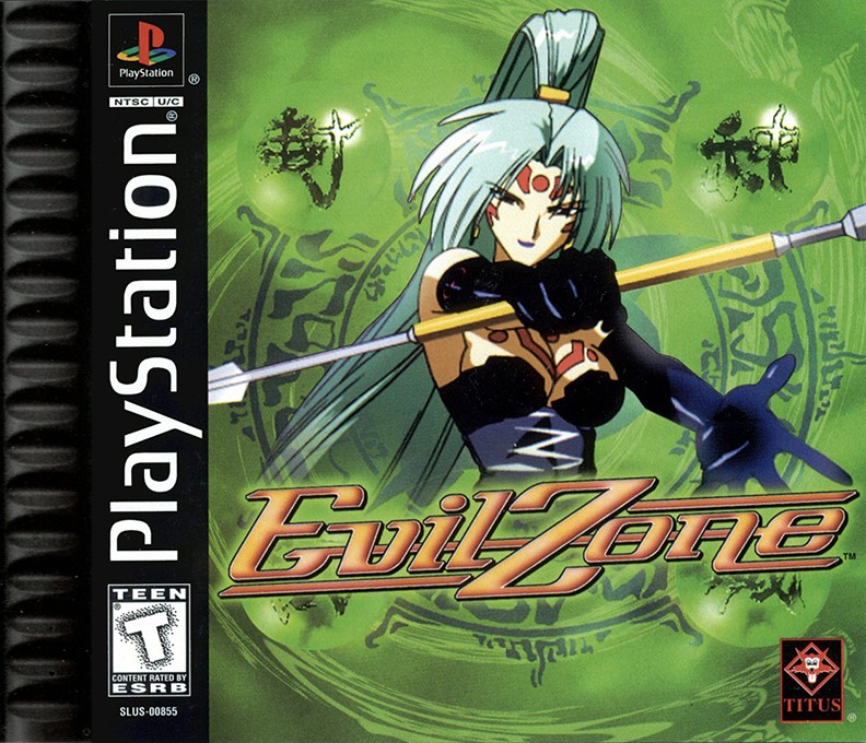 Front boxart of the game Evil Zone (United States) on Sony Playstation