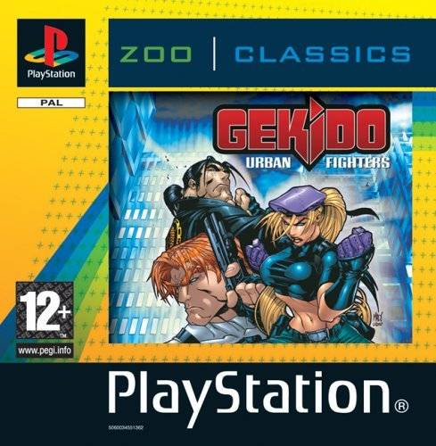 Front boxart of the game Gekido - Urban Fighters (Europe) on Sony Playstation